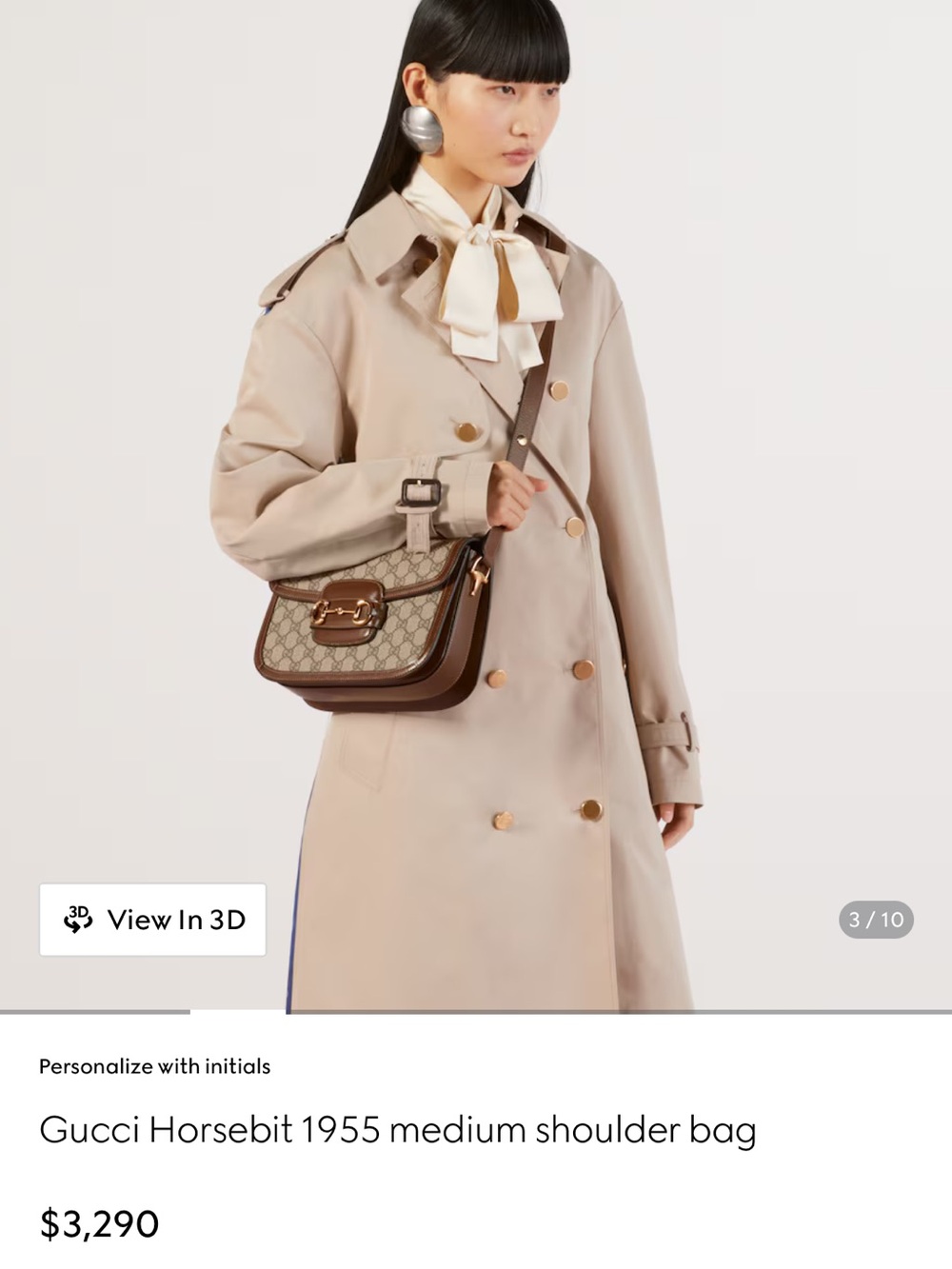 Gucci Horsebit 1955 Medium Shoulder Bag - Picture 10 of 10